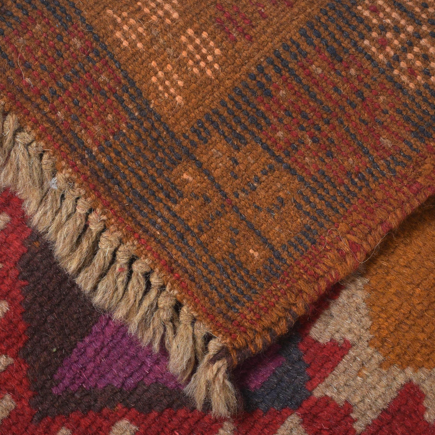 Kohistani Area Rug Handmade Multi Geometric 5x8 ft
