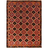 Kohistani Area Rug Handmade Orange Geometric 5x8 ft
