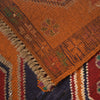 Kohistani Area Rug Handmade Orange Geometric 5x8 ft