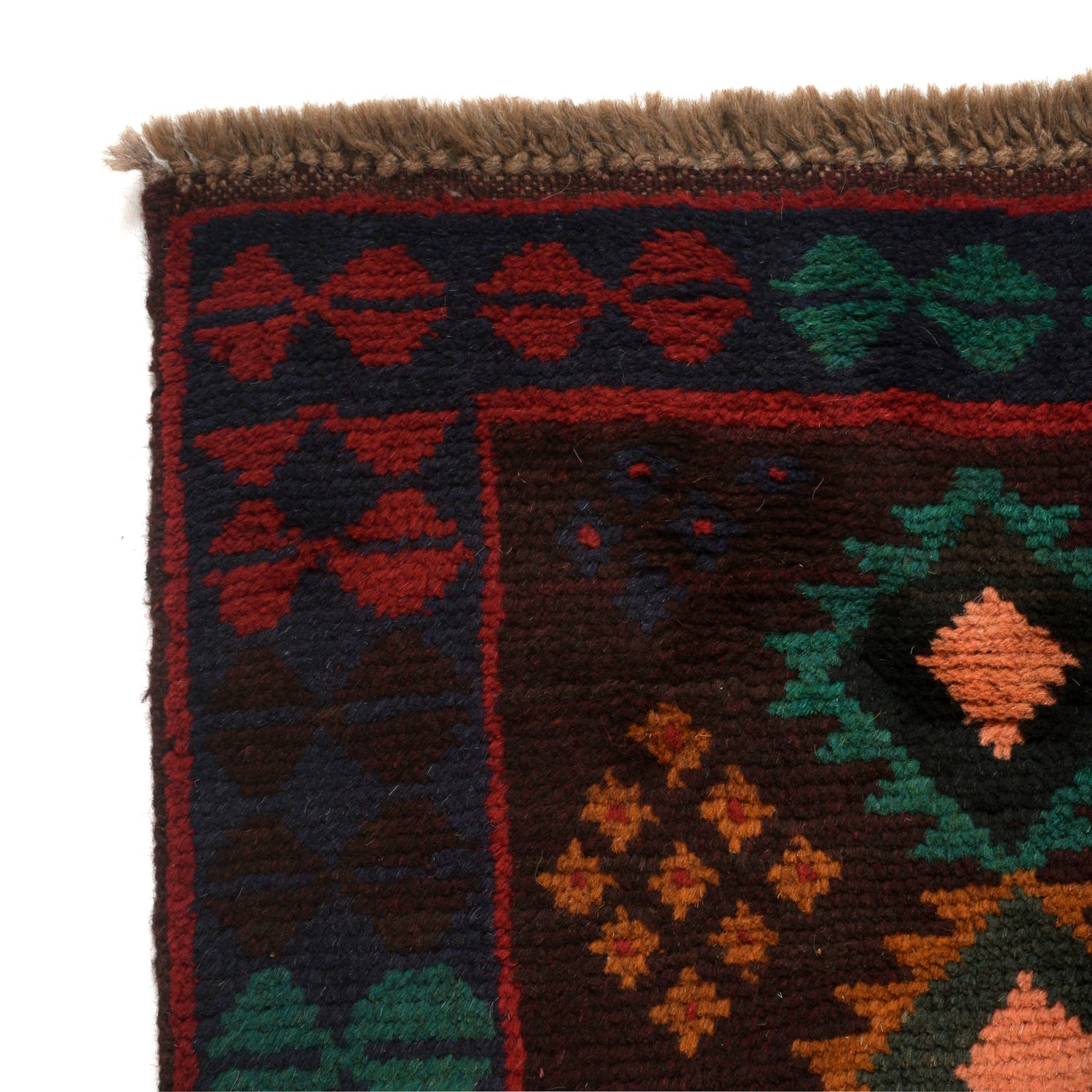 Kohistani Area Rug Handmade Multi Geometric 5x8 ft