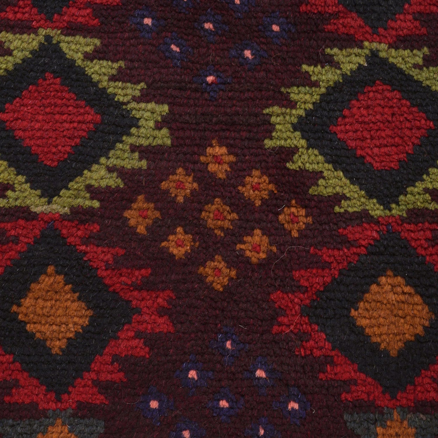 Kohistani Area Rug Handmade Multi Geometric 5x8 ft