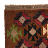 Kohistani Area Rug Handmade Light Brown Geometric 5x8 ft
