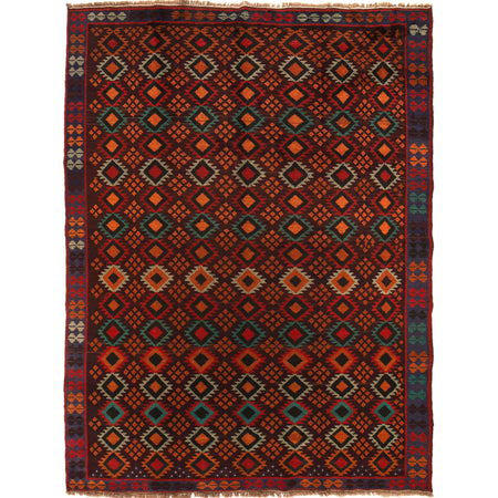 Kohistani Area Rug Handmade Multi Geometric 5x8 ft