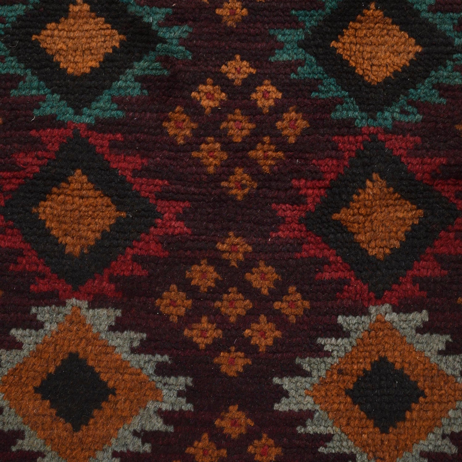 Kohistani Area Rug Handmade Multi Geometric 5x8 ft