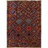 Kohistani Area Rug Handmade Brown Geometric 5x8 ft