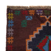 Kohistani Area Rug Handmade Brown Geometric 5x8 ft