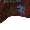 Kohistani Area Rug Handmade Brown Geometric 5x8 ft
