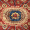 Heriz Area Rug Handmade Red Medallion 4x6 ft