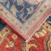 Heriz Area Rug Handmade Red Medallion 4x6 ft