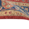 Heriz Area Rug Handmade Red Medallion 4x6 ft