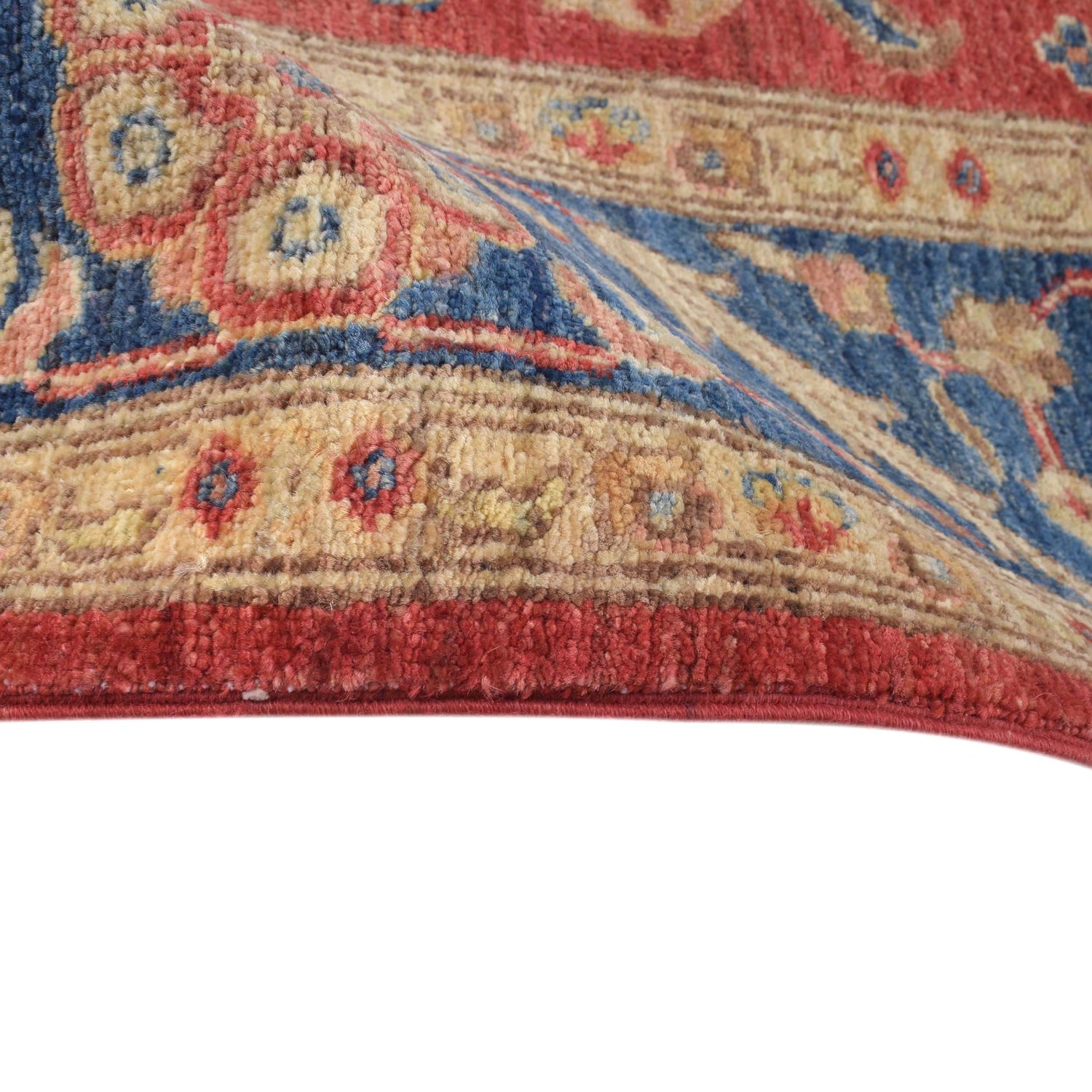 Heriz Area Rug Handmade Red Medallion 4x6 ft