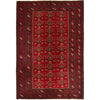 Baluchi Rug Handmade Deep Red Floral 7x10 ft