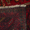 Baluchi Rug Handmade Deep Red Floral 7x10 ft