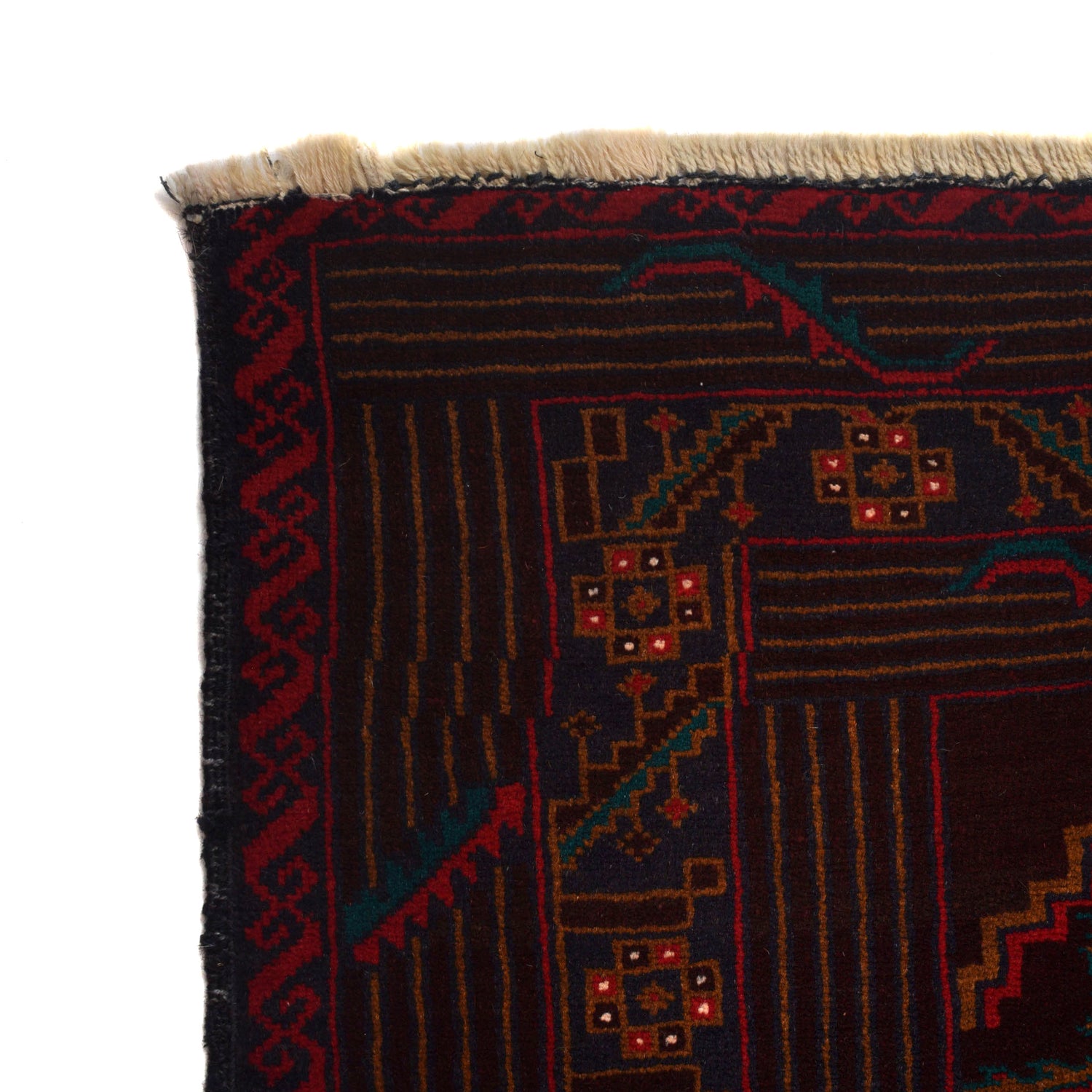 Baluchi Rug Handmade Multi Geometric 7x10 ft