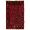Bokhara Rug Handmade Vibrant Red Medallion 4x6 ft