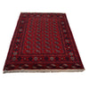Bokhara Rug Handmade Vibrant Red Medallion 4x6 ft