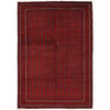 Khoja Roshnai Area Rug Handmade Deep Red Floral 7x10 ft