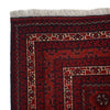 Khoja Roshnai Area Rug Handmade Deep Red Floral 7x10 ft