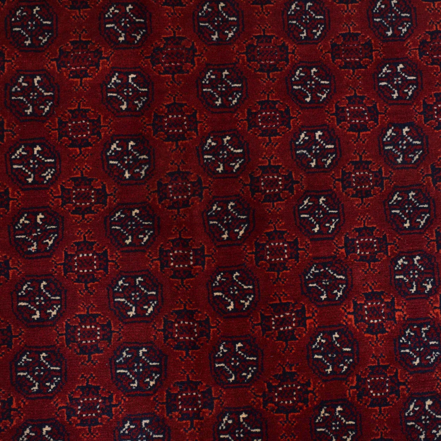 Khoja Roshnai Area Rug Handmade Deep Red Floral 7x10 ft