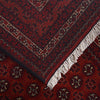 Khoja Roshnai Area Rug Handmade Deep Red Floral 7x10 ft