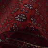 Khoja Roshnai Area Rug Handmade Deep Red Floral 7x10 ft