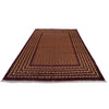 Khoja Roshnai Area Rug Handmade Orange Floral 7x10 ft