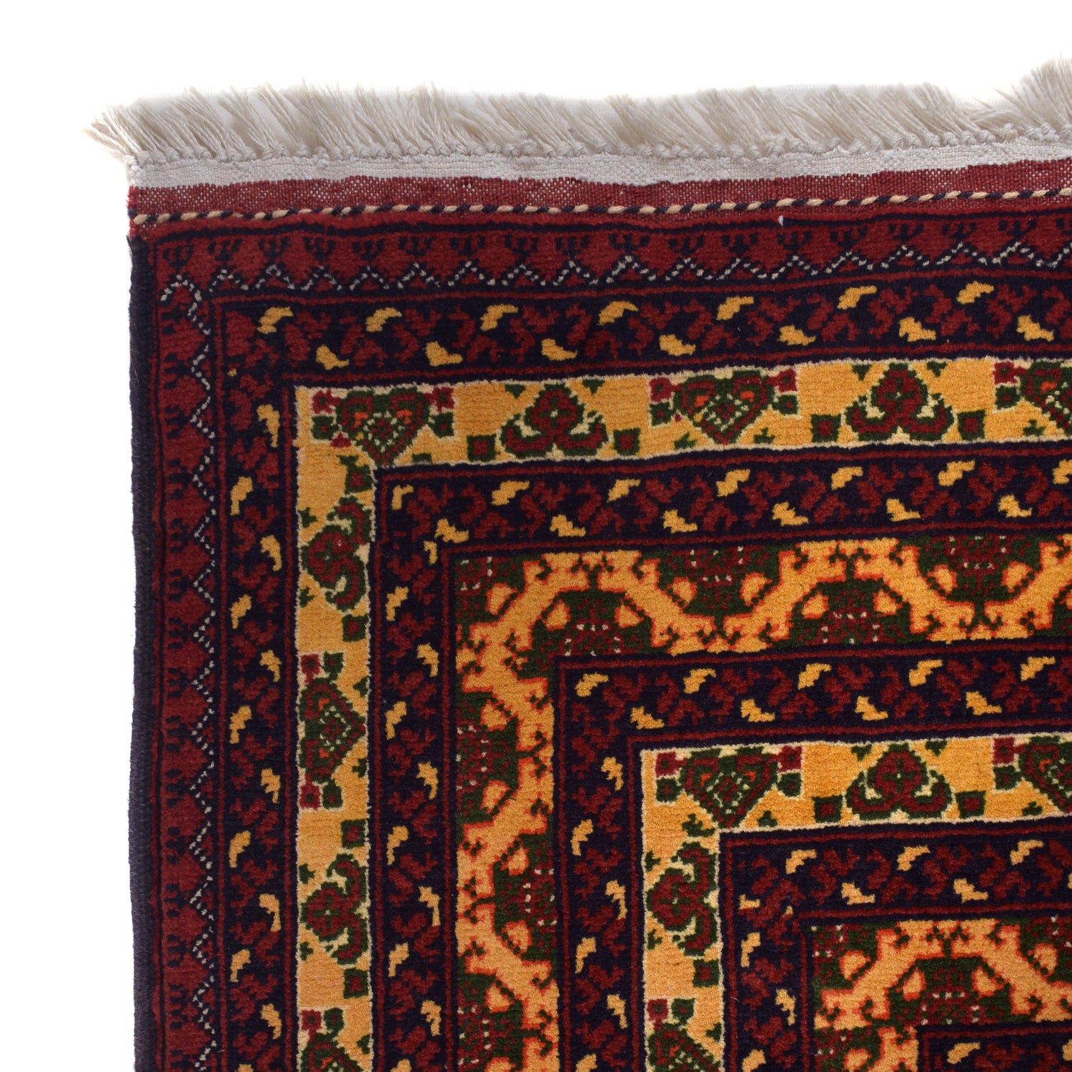 Khoja Roshnai Area Rug Handmade Orange Floral 7x10 ft