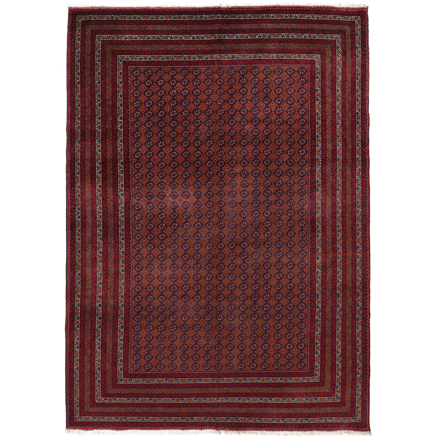 Khoja Roshnai Area Rug Handmade Multi Floral 7x10 ft