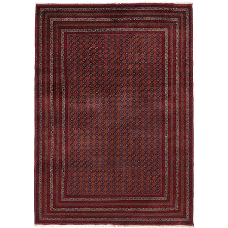 Khoja Roshnai Area Rug Handmade Multi Floral 7x10 ft