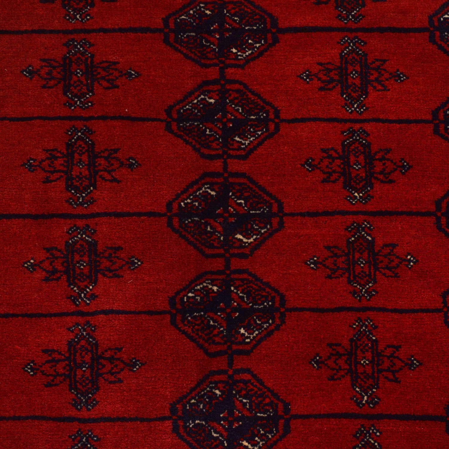Bokhara Rug Handmade Vibrant Red Medallion 7x10 ft