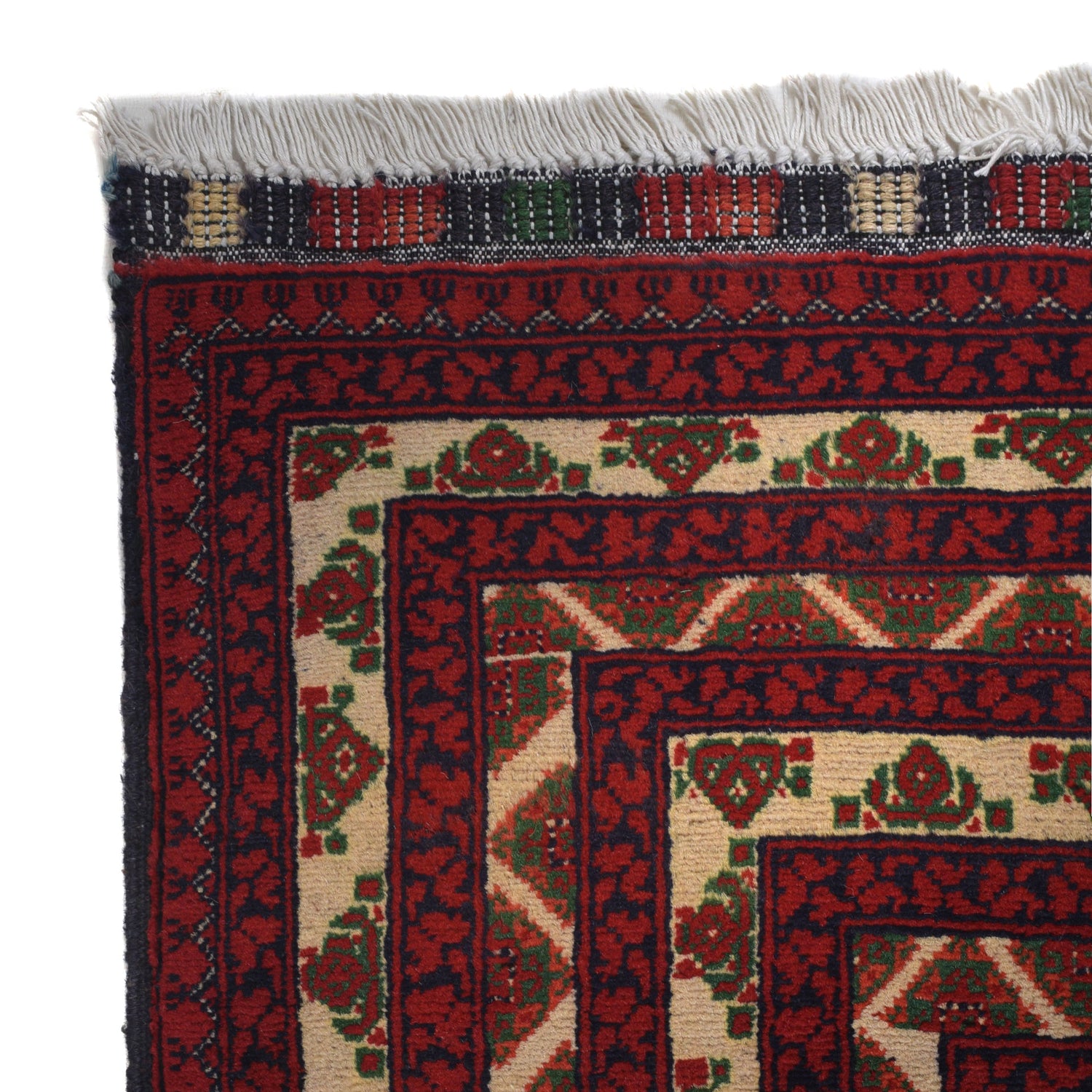Khoja Roshnai Area Rug Handmade Beige Floral 7x10 ft