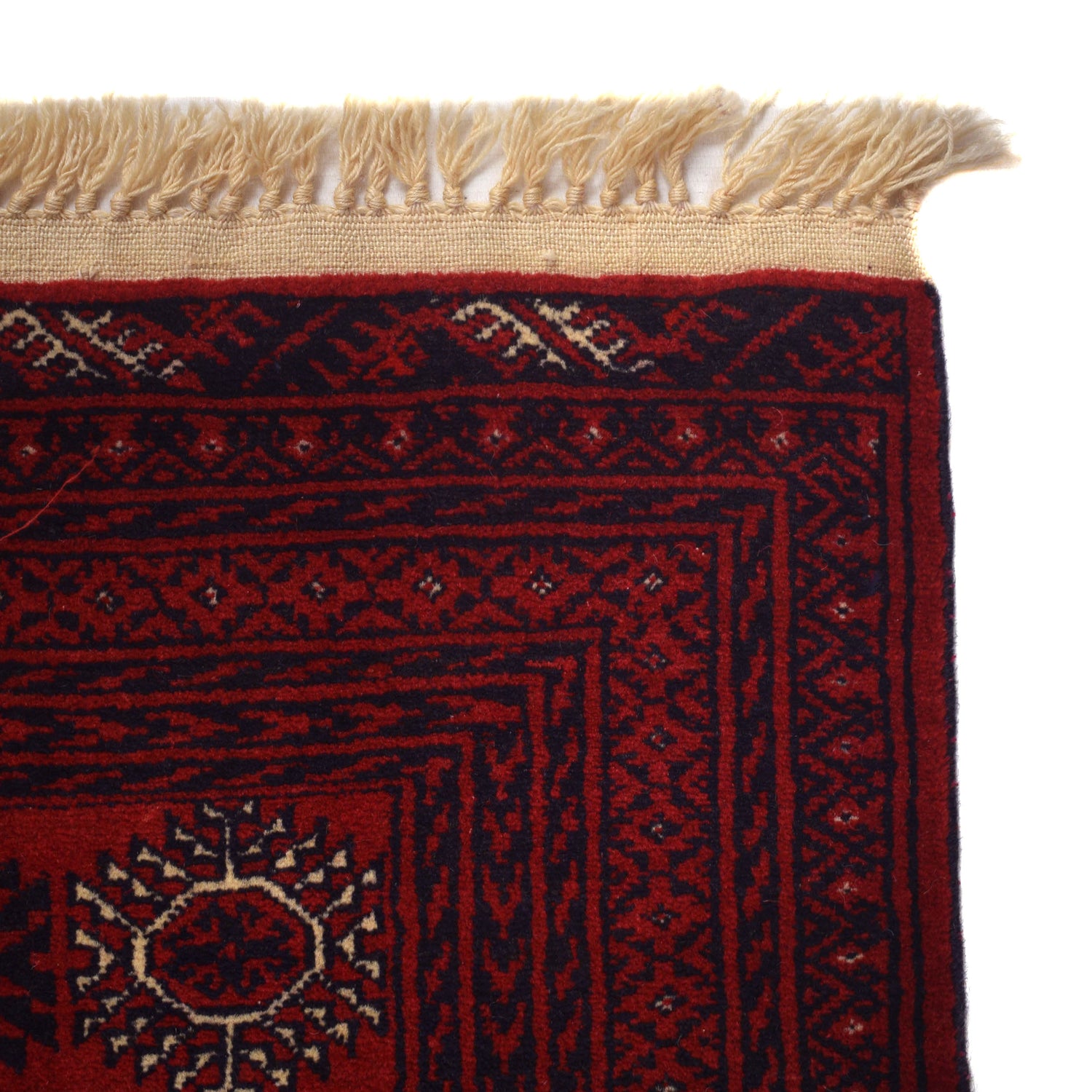 Bokhara Rug Handmade Vibrant Red Medallion 7x10 ft