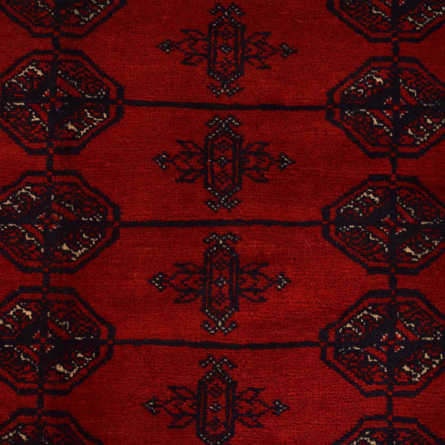 Bokhara Rug Handmade Vibrant Red Medallion 7x10 ft