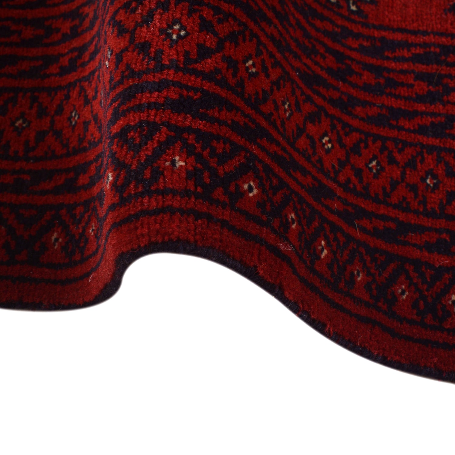 Bokhara Rug Handmade Vibrant Red Medallion 7x10 ft