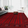 Bokhara Rug Handmade Vibrant Red Medallion 7x10 ft