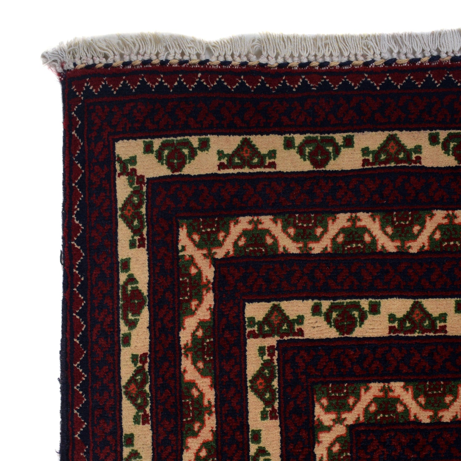 Khoja Roshnai Area Rug Handmade Beige Floral 7x10 ft