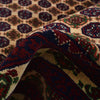 Khoja Roshnai Area Rug Handmade Beige Floral 7x10 ft