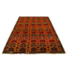 Kohistani Area Rug Handmade Orange Geometric 5x8 ft