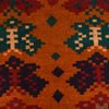 Kohistani Area Rug Handmade Orange Geometric 5x8 ft