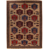 Baluchi Rug Handmade Tan Floral 6x9 ft