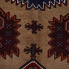 Baluchi Rug Handmade Tan Floral 6x9 ft