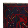 Baluchi Rug Handmade Navy Blue Geometric 7x10 ft