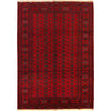 Bokhara Rug Handmade Vibrant Red Medallion 7x10 ft