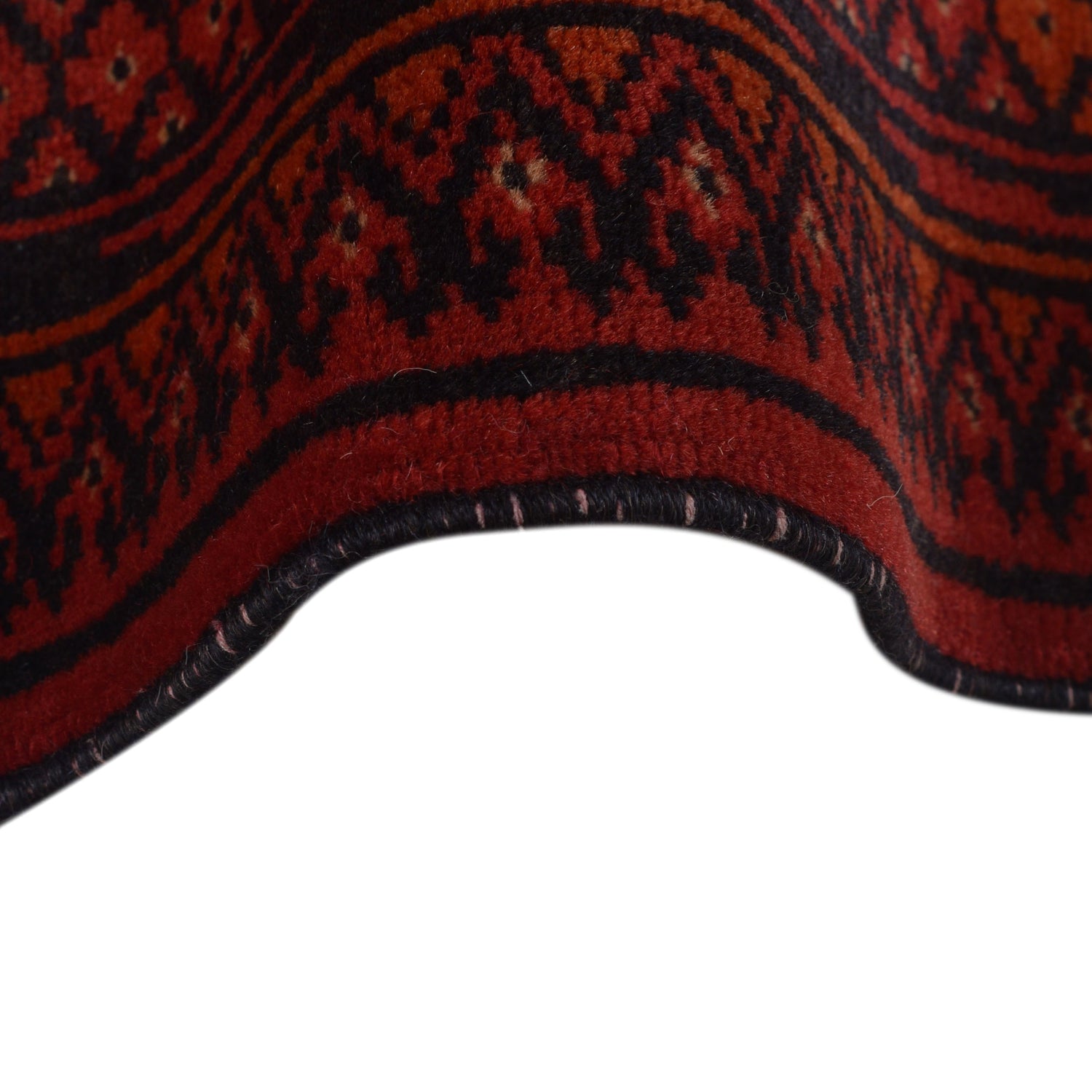 Bokhara Rug Handmade Vibrant Red Medallion 7x10 ft