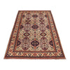 Oriental Area Rug Handmade Beige Geometric 7x10 ft