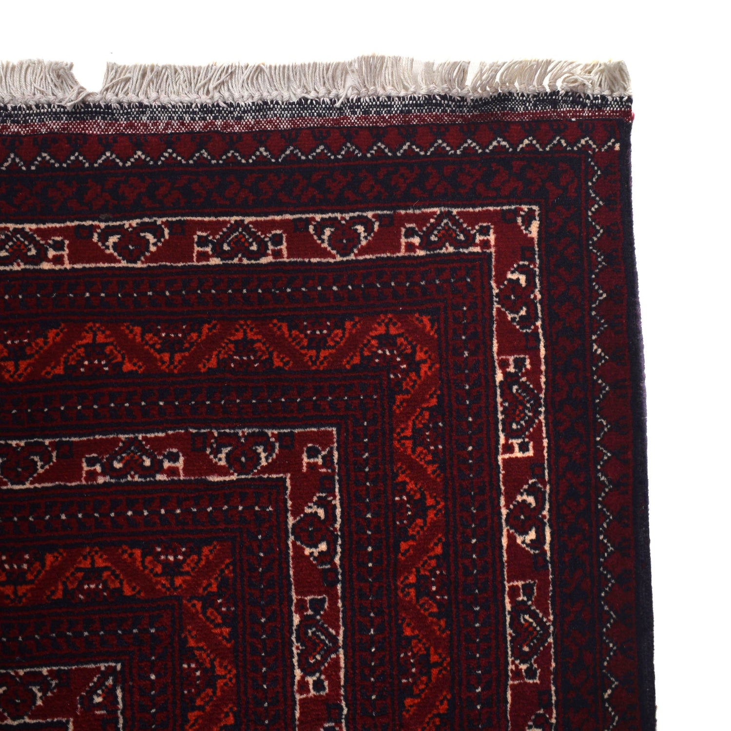 Khoja Roshnai Area Rug Handmade Red Floral 7x10 ft