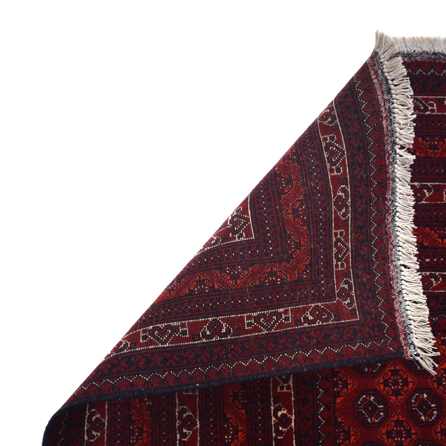 Khoja Roshnai Area Rug Handmade Red Floral 7x10 ft