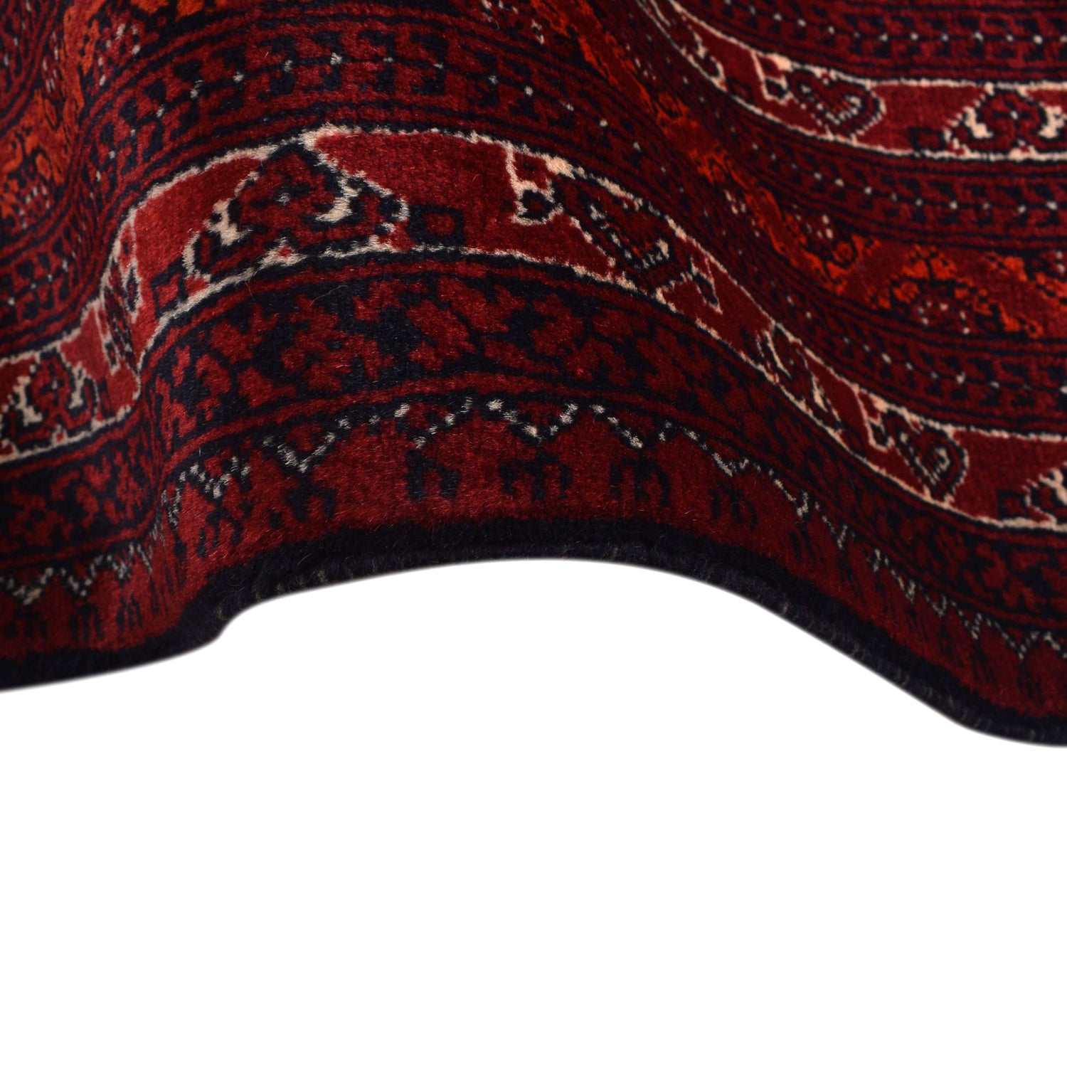 Khoja Roshnai Area Rug Handmade Red Floral 7x10 ft