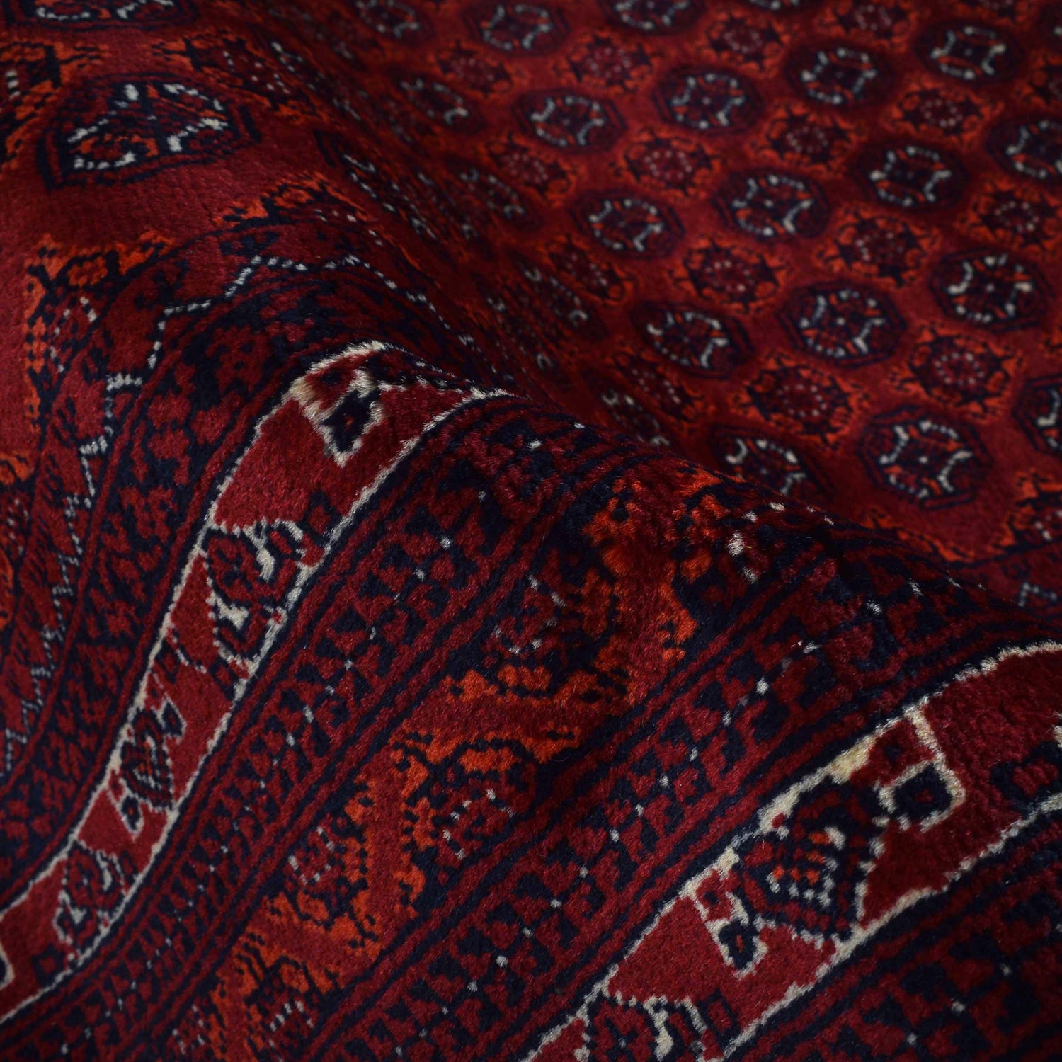 Khoja Roshnai Area Rug Handmade Red Floral 7x10 ft