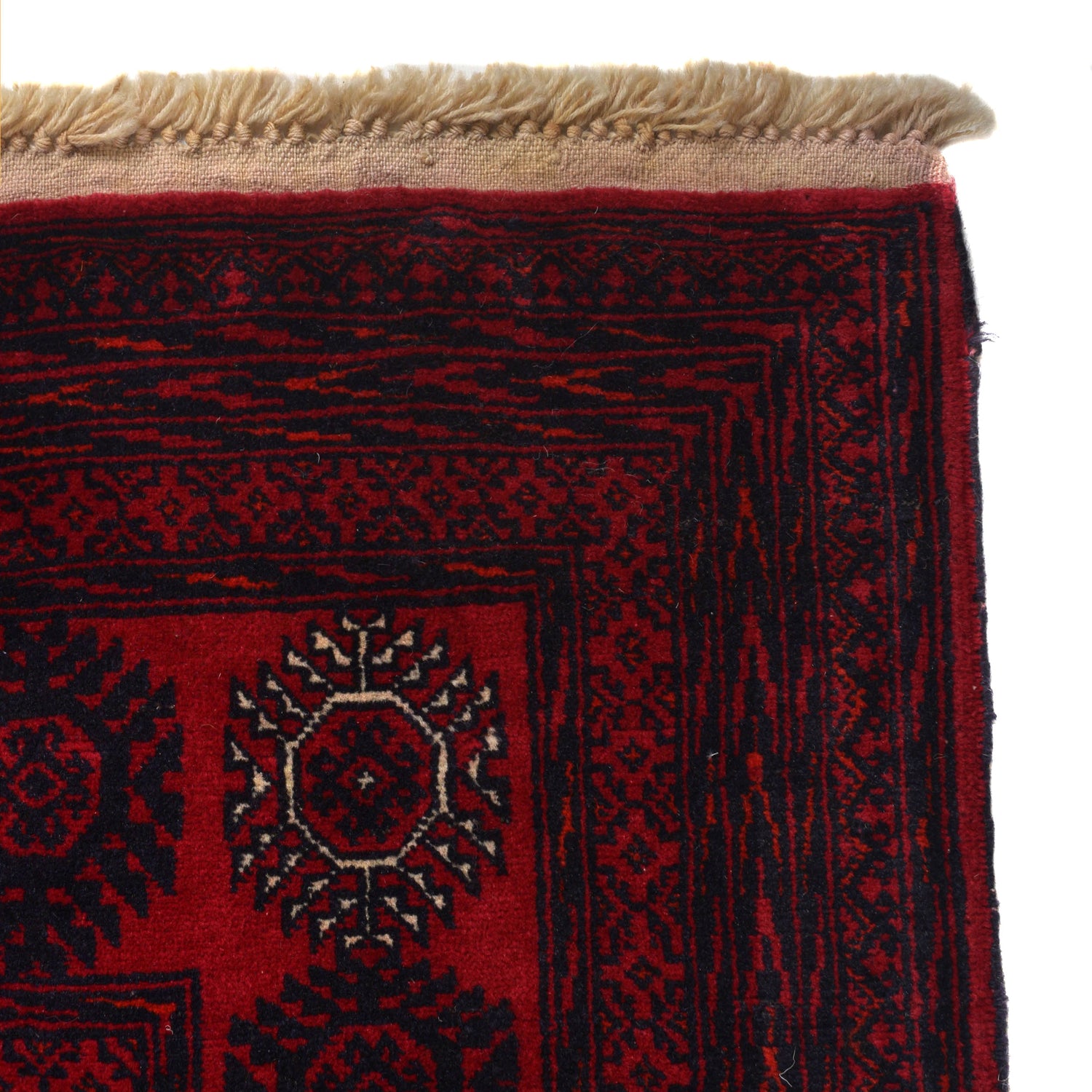 Bokhara Rug Handmade Vibrant Red Medallion 8x10 ft